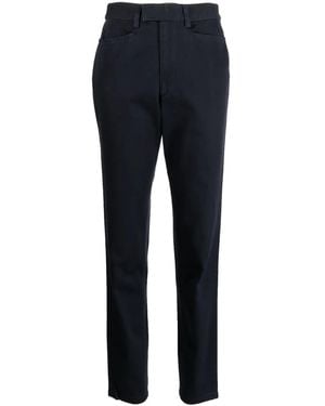 Ralph Lauren Mid-Rise Straight-Leg Cotton Jeans - Blue