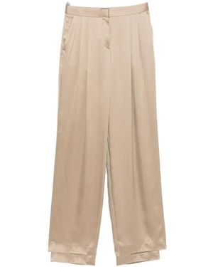 Tom Ford Pleated-Design Trousers - Natural