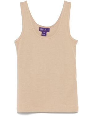 Ralph Lauren Fine-Ribbed Tank Top - Natural