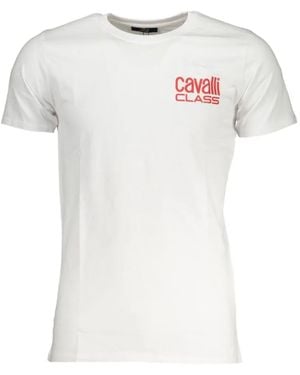 Roberto Cavalli Logo-Print T-Shirt - White
