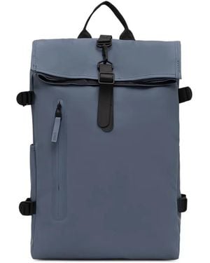 Rains Rolltop Rucksack Large Backpack - Blue