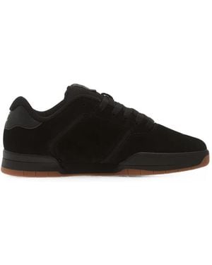 DC Shoes Central Logo-Patch Paneled Sneakers - Black