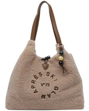 V73 Ski Glam Shoulder Bag - Natural