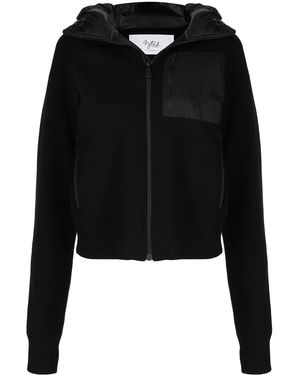 Aztech Mountain Hoodie Met Print - Zwart