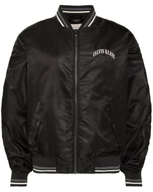 Calvin Klein Heritage Classic Bomber Jacket - Black