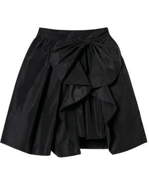 Twinset Falda asimétrica con detalle de lazo - Negro