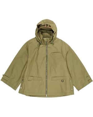 Bimba Y Lola Hooded Cotton Jacket - Green
