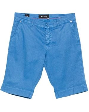 Kiton Cuffed-Hem Shorts - Blue