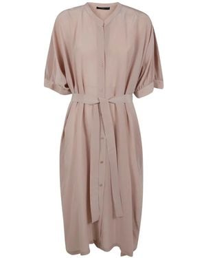 Seventy Robe À Taille Nouée - Natural