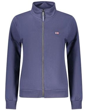 Norway 1963 Zip-Up Logo-Patch Sweatshirt - Blue