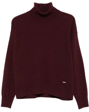 Woolrich タートルネック セーター - パープル