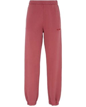 The Attico Logo-embroidery Track Pants - レッド