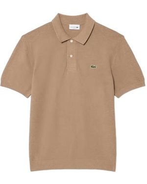Lacoste Cotton Polo Shirt - Natural