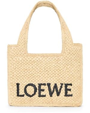 Loewe Mini Font Tote - Natural