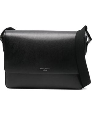 Aspinal of London Postman Messenger Bag - Black