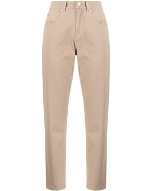 Lorena Antoniazzi Mid-Rise Straight-Leg Jeans - Natural