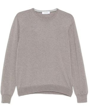 Gran Sasso Crew-Neck Long-Sleeve Jumper - Grey