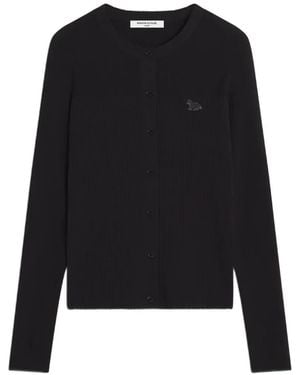 Maison Kitsuné Fox Patch Cardigan - Black