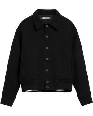 Jacquemus リブヘム ジャケット - ブラック