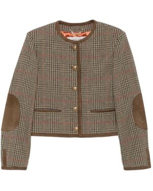 Golden Goose Prince Of Wales Boxy Jacket - Brown