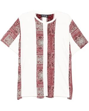 Mostly Heard Rarely Seen T-Shirt Con Stampa Paisley - Bianco
