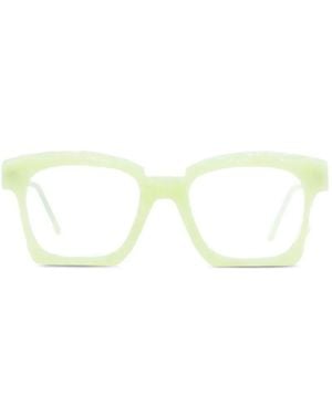 Kuboraum K5 Hand-Finished Square-Frame Glasses - White