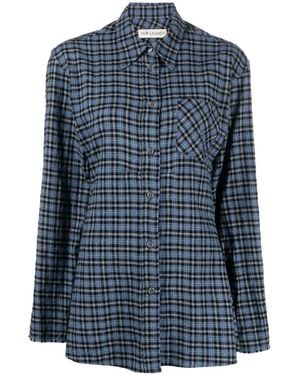 Our Legacy Daisy Cantrell-check Cotton Shirt - Blue