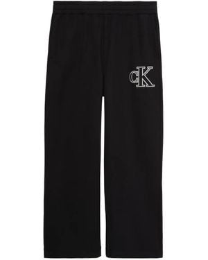 Calvin Klein Trainingsbroek Met Geborduurd Logo - Zwart