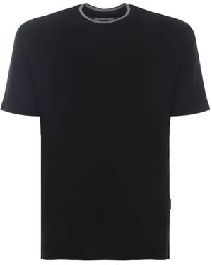 Yes London Ribbed-Trim T-Shirt - Black