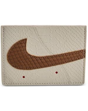 Nike Af1 Snakeskin-Effect Card Holder - Brown
