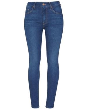 Mother High Waisted Looker Jeans - Blue
