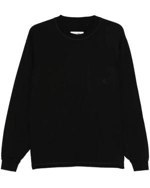 MM6 by Maison Martin Margiela Pocket Long-Sleeve T-Shirt - Black