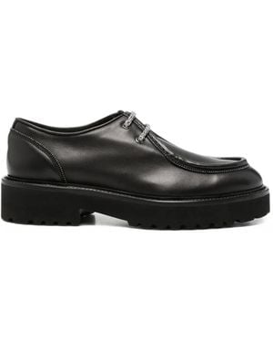 Doucal's Chunky-Sole Derby Shoes - Black