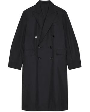 Givenchy Couture Seam Double-Breasted Coat - Black