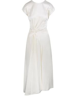Victoria Beckham Twist-Detail Asymmetric Dress - White