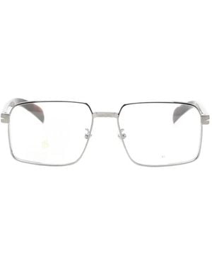David Beckham Square-Frame Glasses - White
