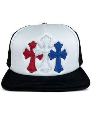 Chrome Hearts Logo-Detail Trucker Hat - Blue