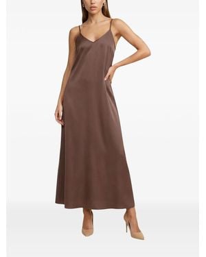 ONLY Onlmadeli Spaghetti-Strap Dress - Brown
