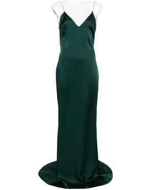 Tom Ford Crystal-Embellished Backless Gown - Green
