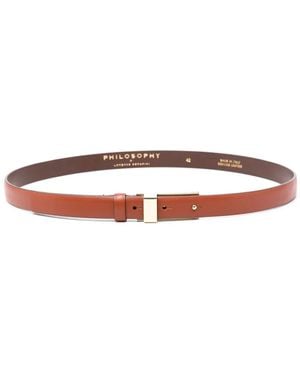 Philosophy Di Lorenzo Serafini レザーベルト - ホワイト