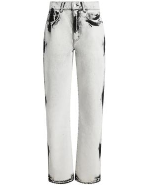 Proenza Schouler Vaqueros Rectos Con Efecto Lavado - Blanco