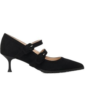Giuliano Galiano Escarpins Geluci En Daim - Black