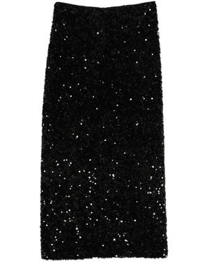 Vince Sequin-Embellished Midi Skirt - Black