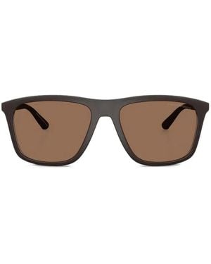 Emporio Armani Square-Frame Sunglasses - Brown