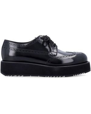 Prada Leather Shoes - Black