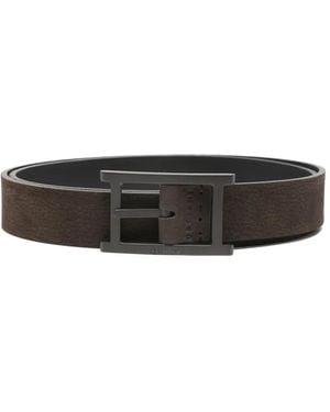 Orciani Square Buckle Belt - White