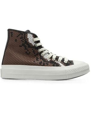 Converse Chuck Taylor All Star First String High-Top Trainers - White
