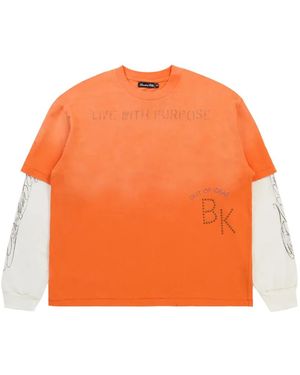 Boredom Kills Long-Sleeve T-Shirt - Orange