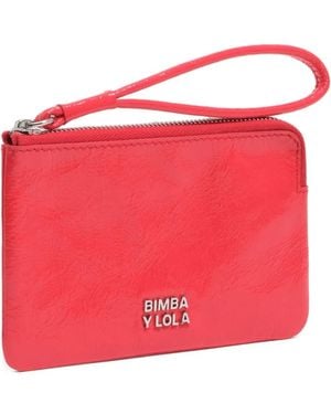 Bimba Y Lola Zip Leather Purse - Red