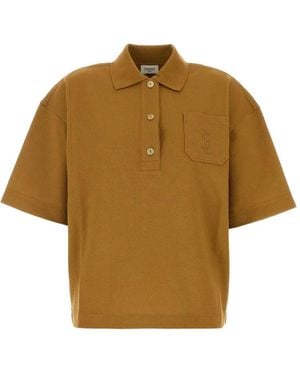 Saint Laurent Polo Cassandre De Piqué - Neutro